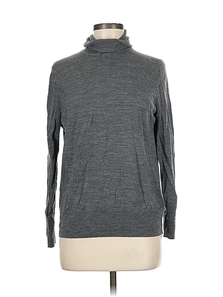 GAP Pre-owned Wool Pullover Sweater In Gray