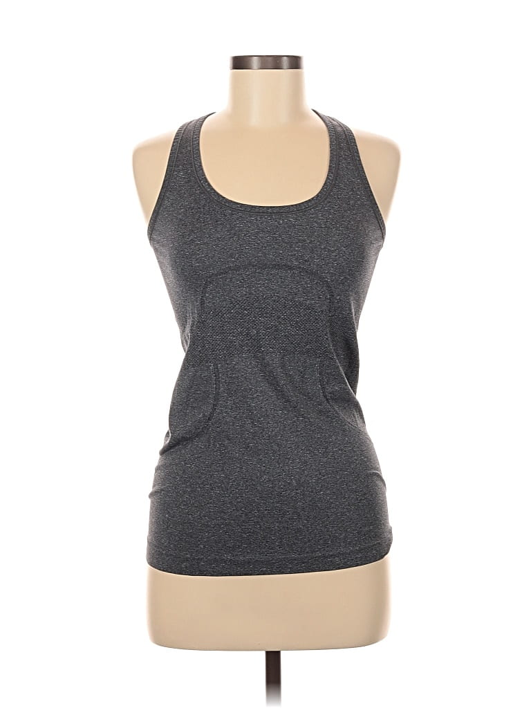 Pre-owned Lululemon Athletica Active Tank Top In Gray