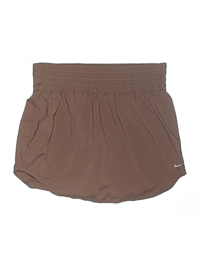 Pre-owned Nike Active Skort In Brown