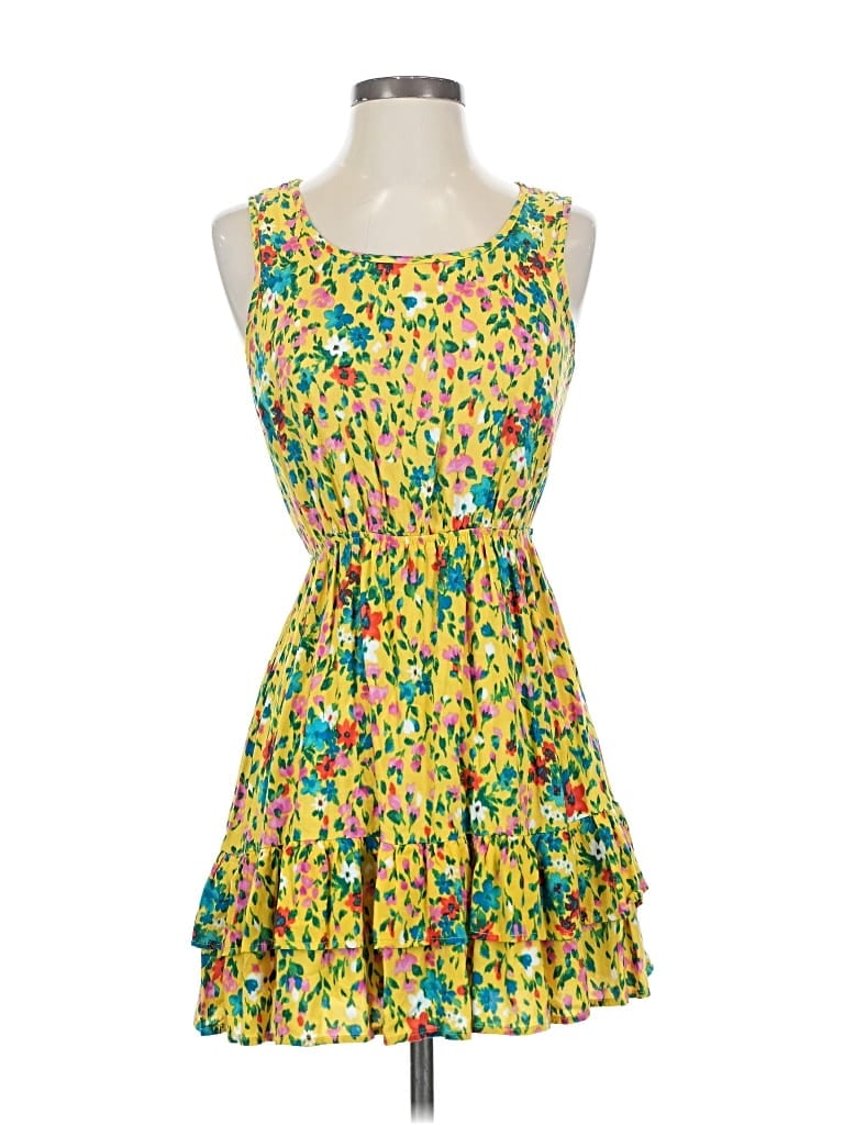 Pre-owned Forever 21 Cocktail Dress In Yellow