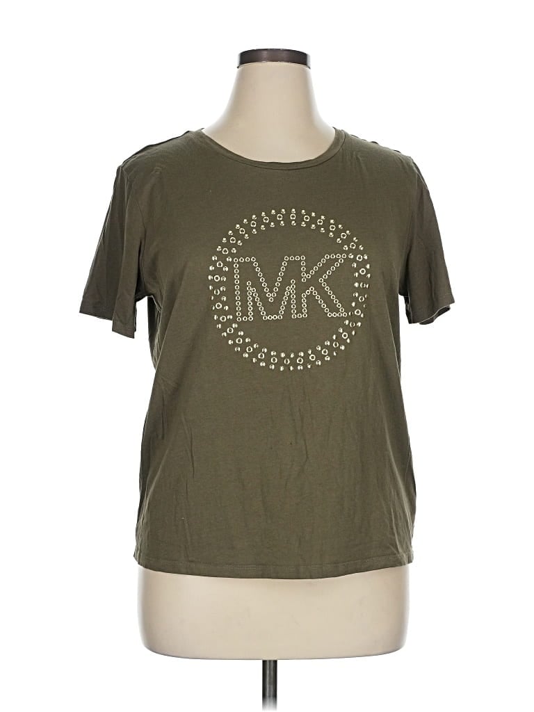 Pre-owned Michael Michael Kors Short Sleeve T-shirt In Green