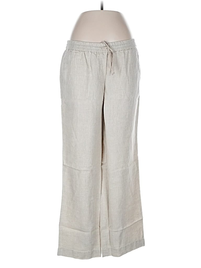 Talbots Linen Pants In Gray