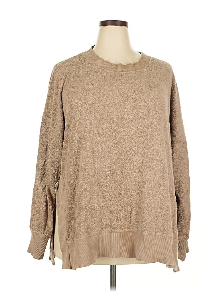 AERIE Pre-owned Pullover Sweater In Brown