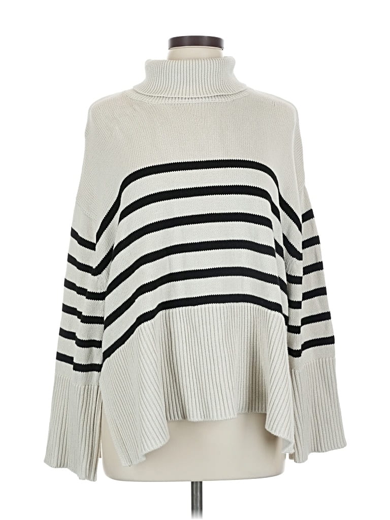 Pre-owned Gap Turtleneck Sweater In White