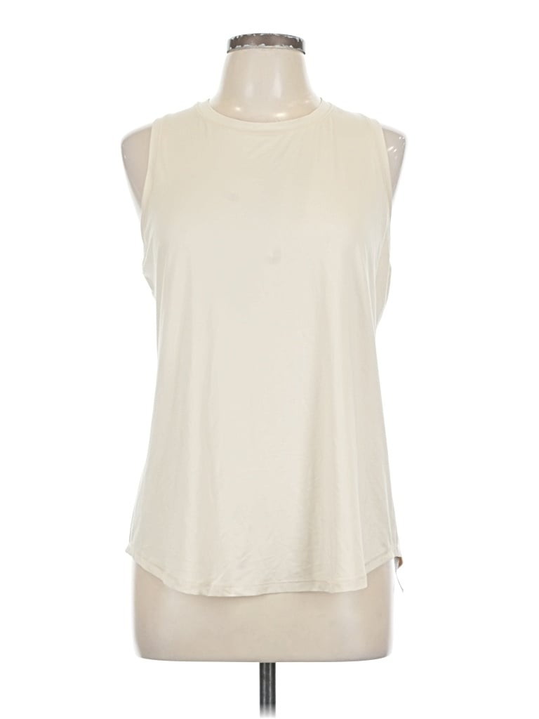Pre-owned Crz Yoga Sleeveless T-shirt In White