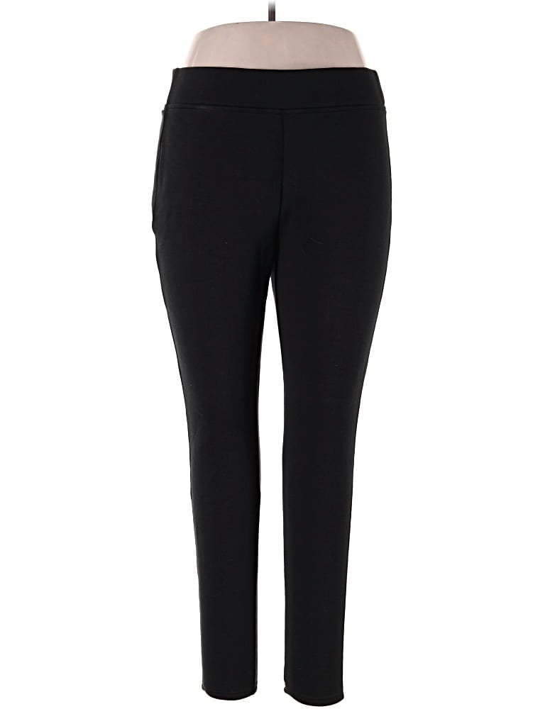 Pre-owned Lands' End Active Pants In Black