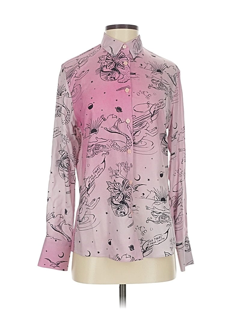 Pre-owned Paul Smith Long Sleeve Blouse In Pink