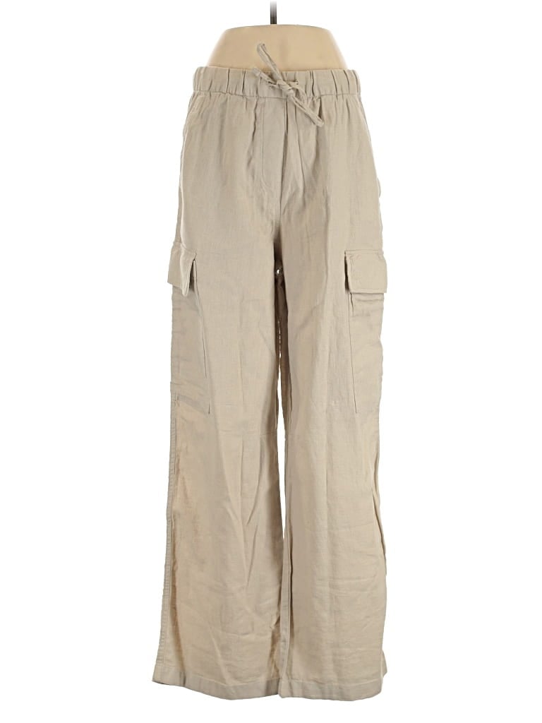 Pre-owned Calvin Klein Linen Pants In Brown