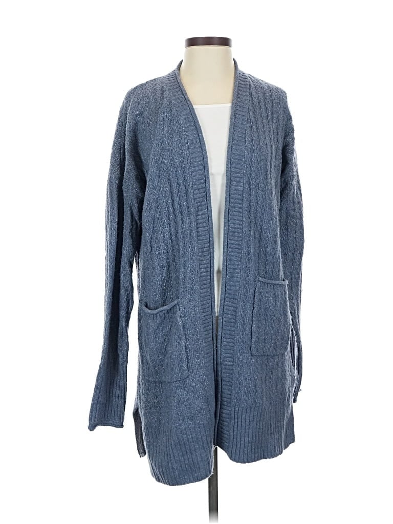 Pre-owned Pink Rose Cardigan Sweater In Blue