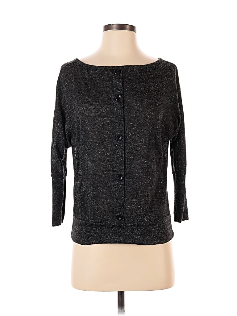 Pre-owned Kirra Cardigan Sweater In Gray