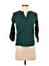 Daniel Rainn 100% Rayon Polka Dots Green 3/4 Sleeve Blouse Size XS - photo 1