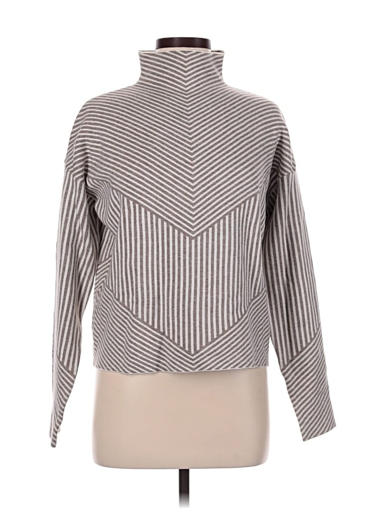 Pre-owned Rachel Zoe Tjx Turtleneck Sweater In Gray