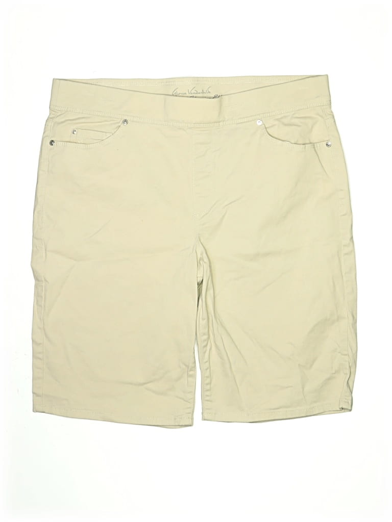 Pre-owned Gloria Vanderbilt Khaki Shorts In Brown