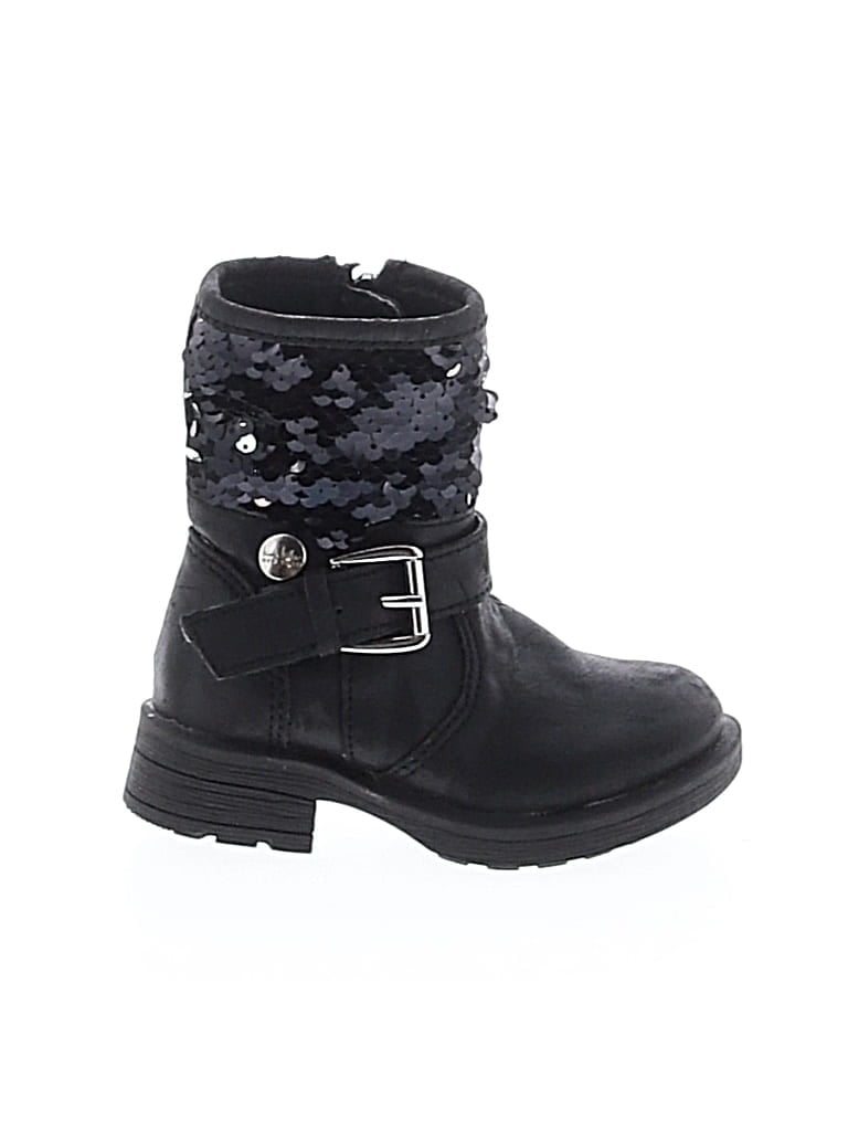 Pre-owned Nicole Miller Kids' Boots In Black
