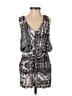 Lucky Brand 100% Viscose Paisley Silver Black Romper Size XS - photo 1