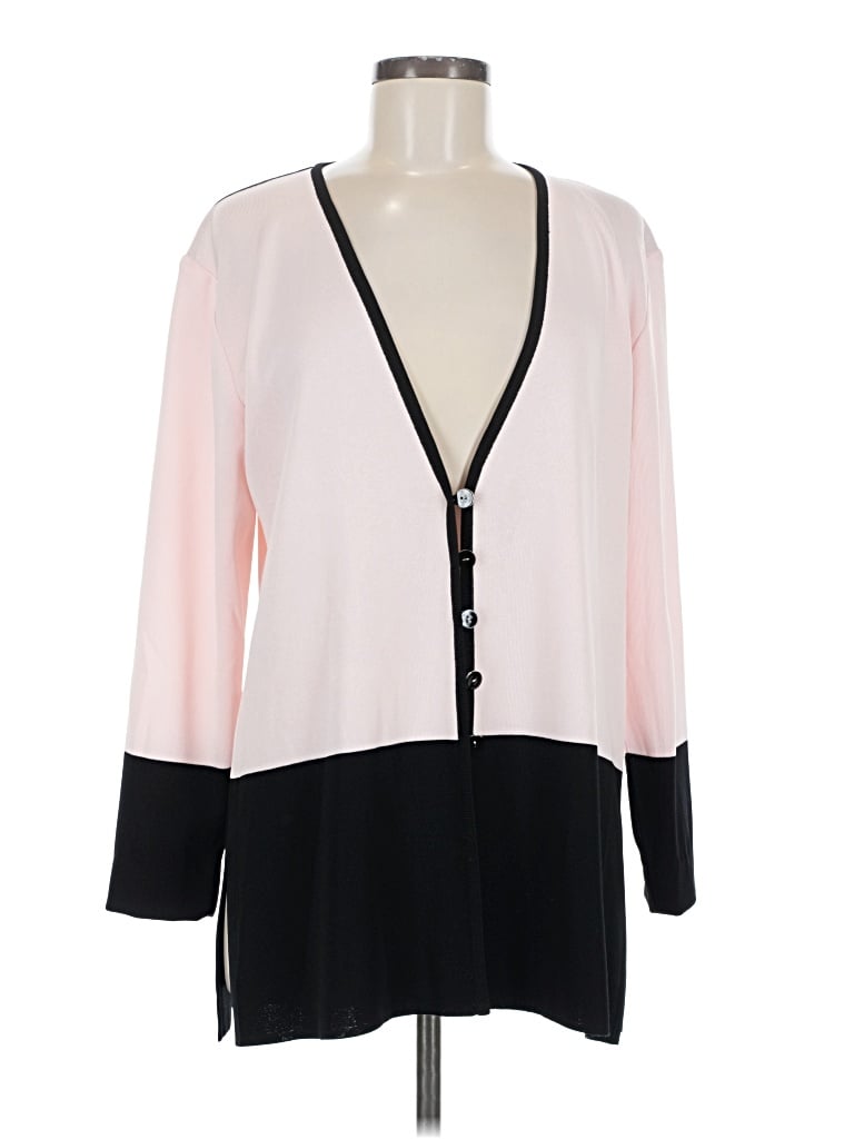 Pre-owned Misook Cardigan Sweater In Pink