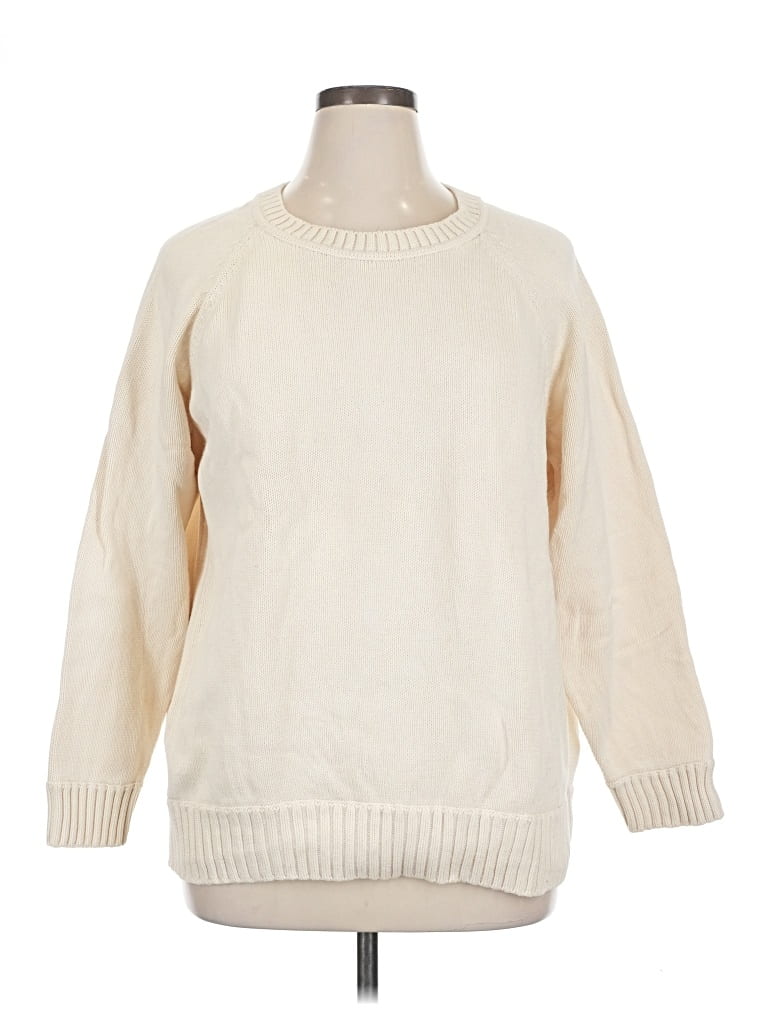 Pre-owned Gap Pullover Sweater In White