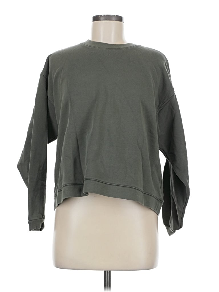 Pre-owned Madewell Sweatshirt In Green