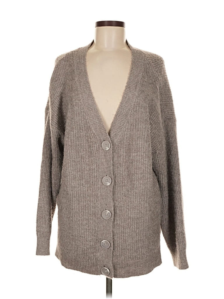 Pre-owned H&m Cardigan Sweater In Brown