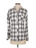 Rails 100% Rayon Plaid Ivory Long Sleeve Button-Down Shirt Size S - photo 1