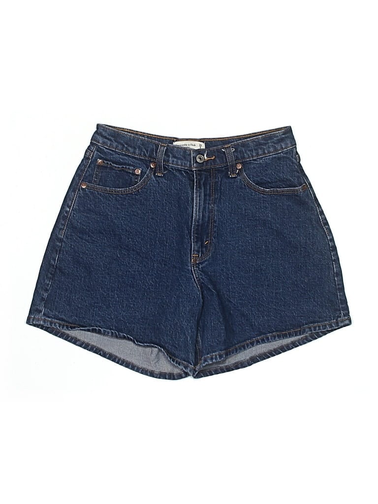 Pre-owned Abercrombie & Fitch Denim Shorts In Blue