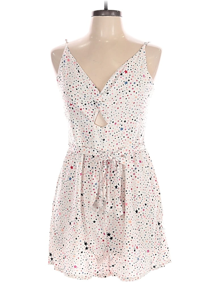 Pre-owned Ann Taylor Loft Romper In White