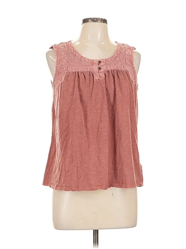 Pre-owned Lucky Brand Sleeveless Blouse In Pink