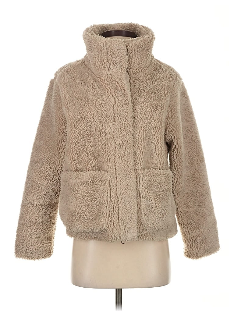 Pre-owned Old Navy Faux Fur Jacket In Brown