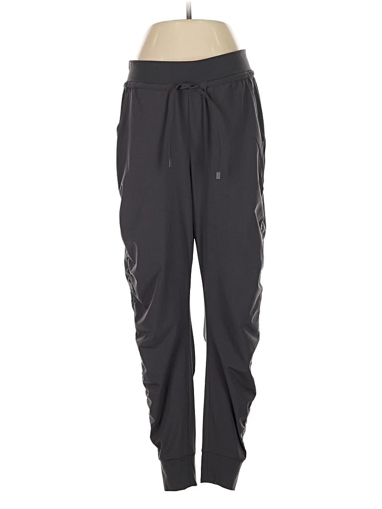Pre-owned Athleta Track Pants In Black