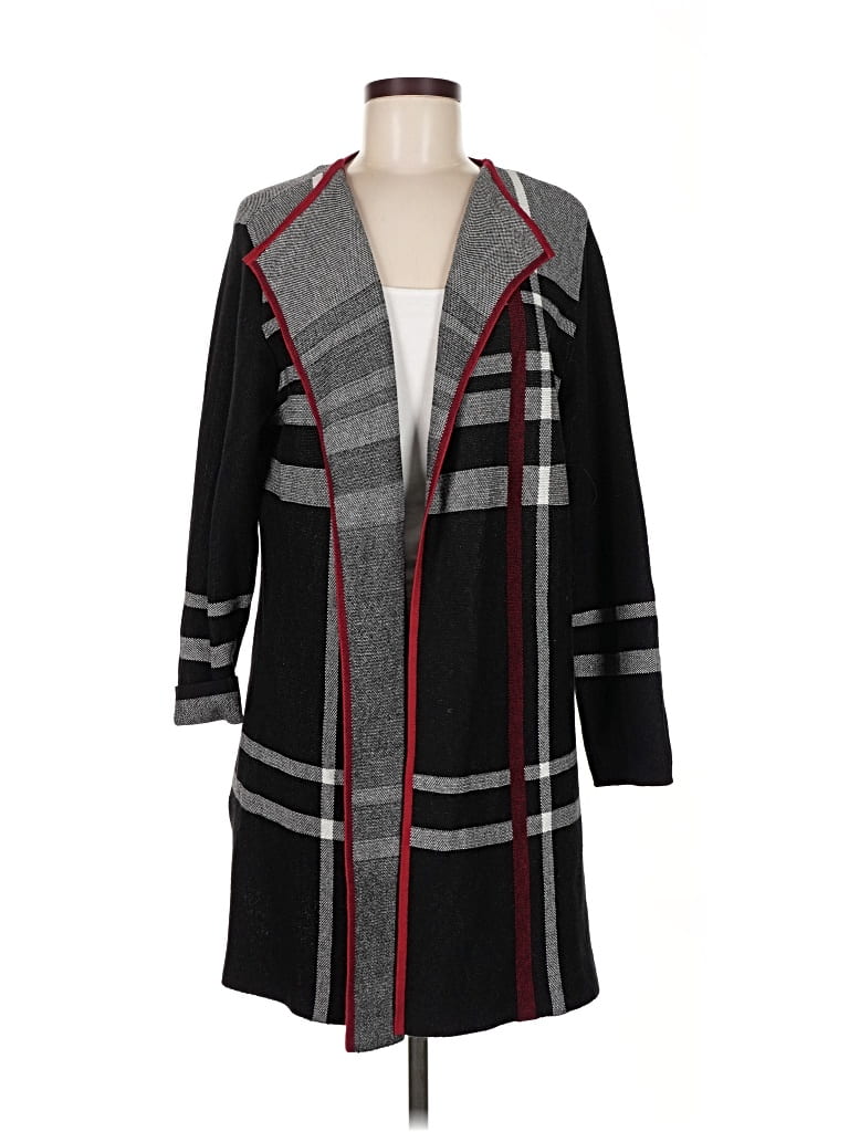 Pre-owned Anne Klein Cardigan Sweater In Black