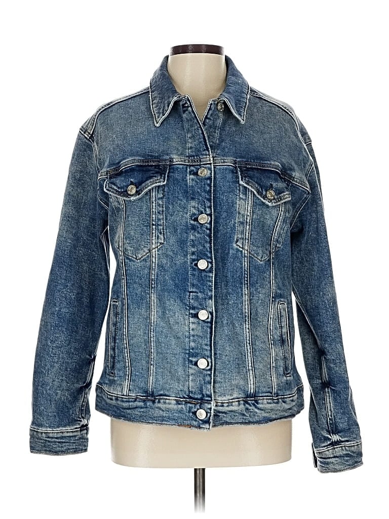 Pre-owned Silver Jeans Co. Denim Jacket In Blue