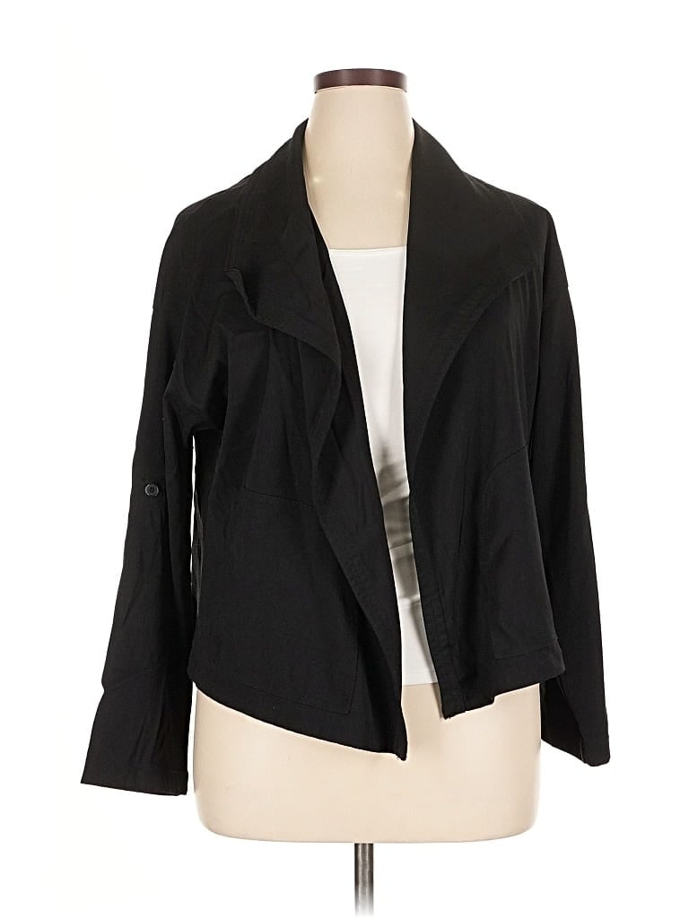 Pre-owned Max Studio Blazer Jacket In Black