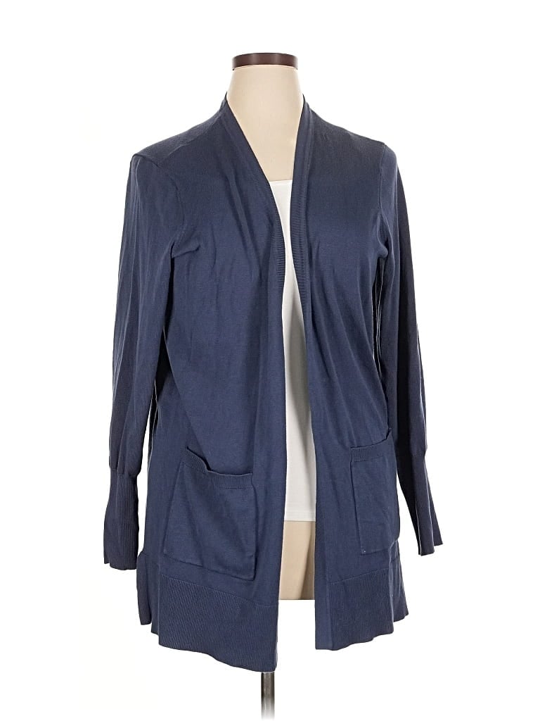 Pre-owned Nine West Cardigan Sweater In Blue