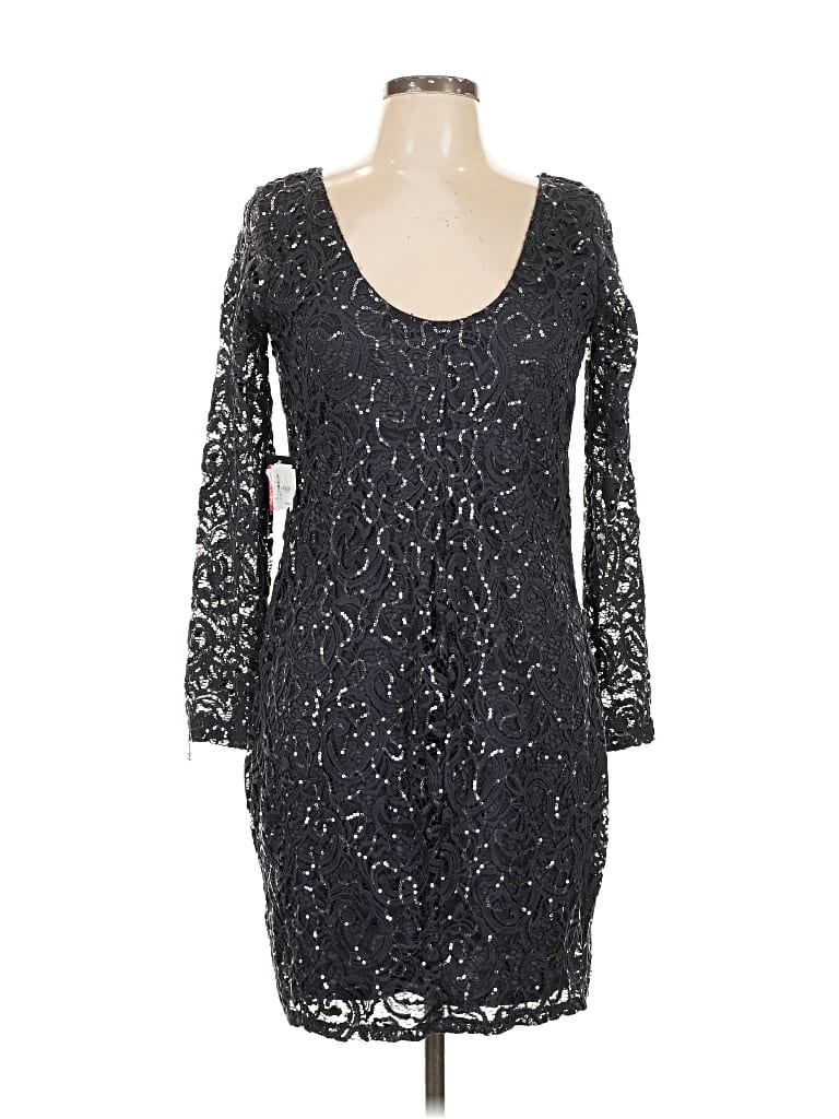 Pre-owned Marina Cocktail Dress In Gray