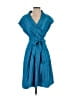 Evan Picone 100% Polyester Teal Casual Dress Size 4 - photo 1