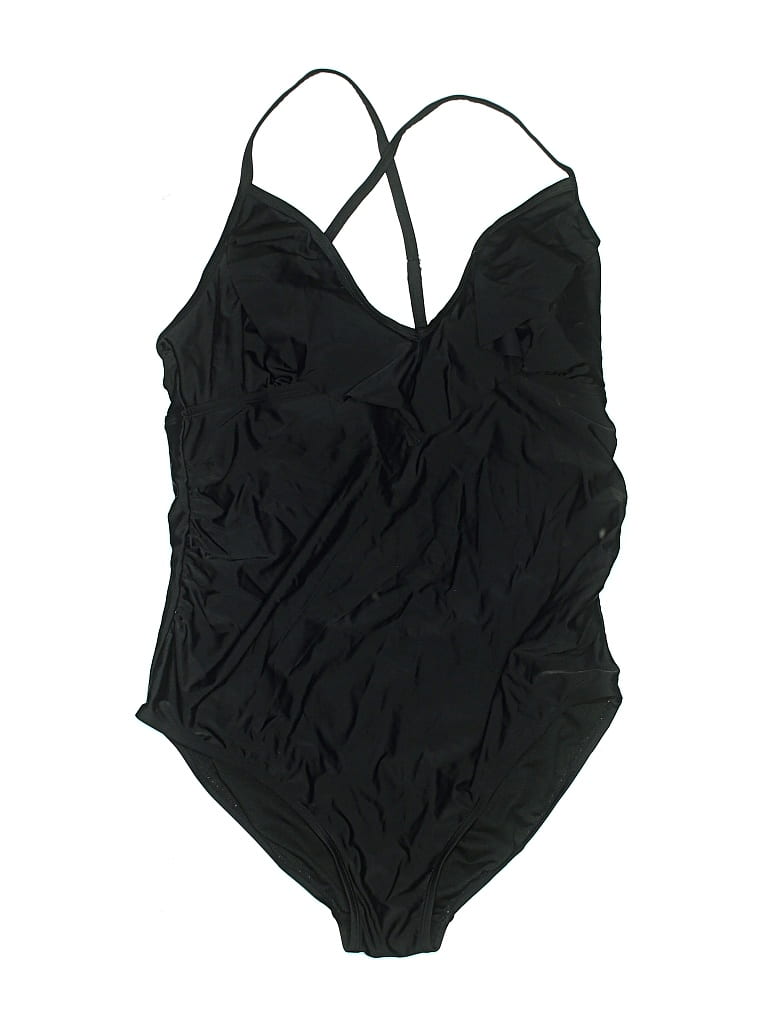 Pre-owned Isabel Maternity One Piece Swimsuit In Black