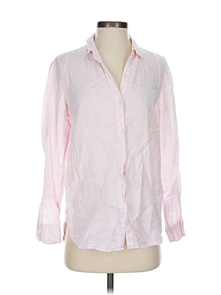 Pre-owned J. Mclaughlin Long Sleeve Button Down Shirt In Pink