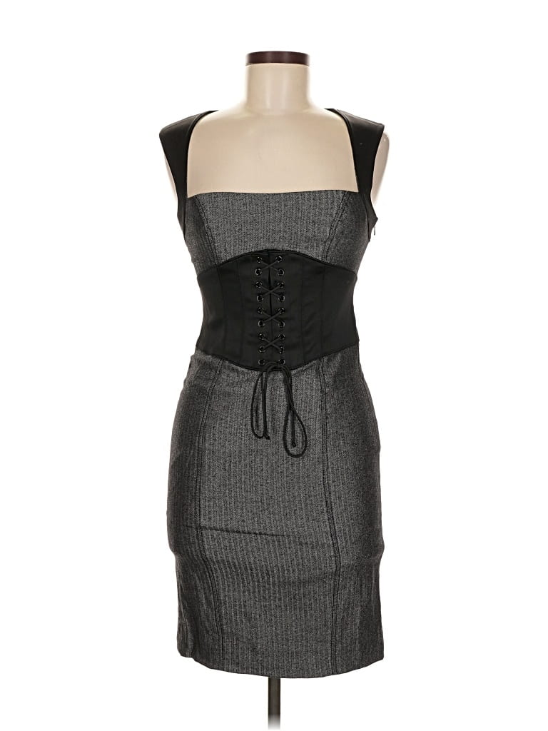 Pre-owned Bebe Cocktail Dress In Gray
