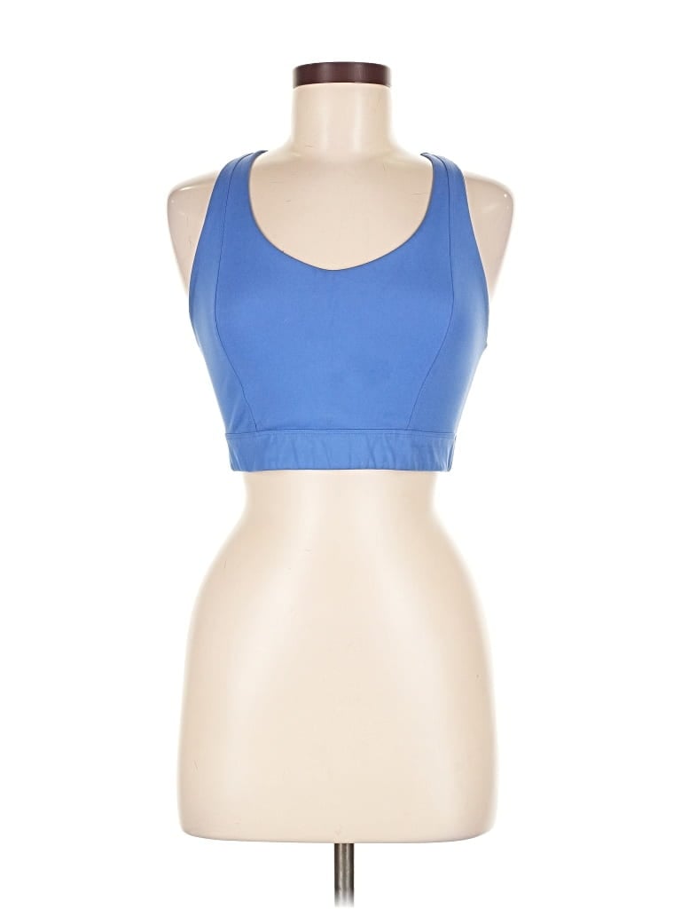 Pre-owned Girlfriend Collective Sports Bra In Blue
