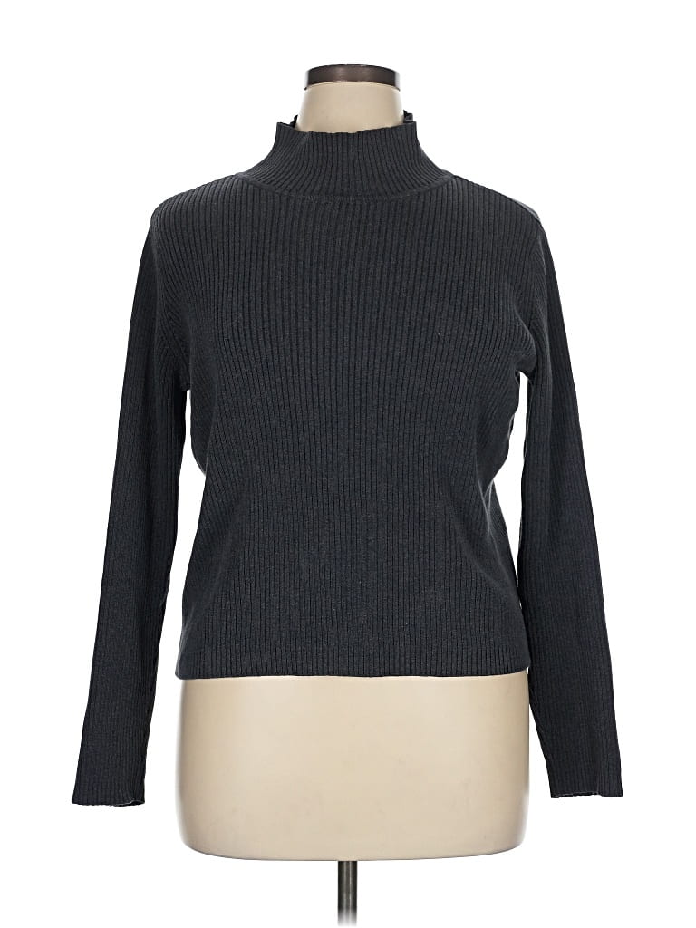 Pre-owned Calvin Klein Jeans Est.1978 Calvin Klein Jeans Turtleneck Sweater In Gray