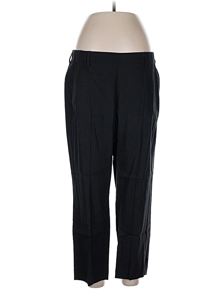 Pre-owned Jjill Linen Pants In Black