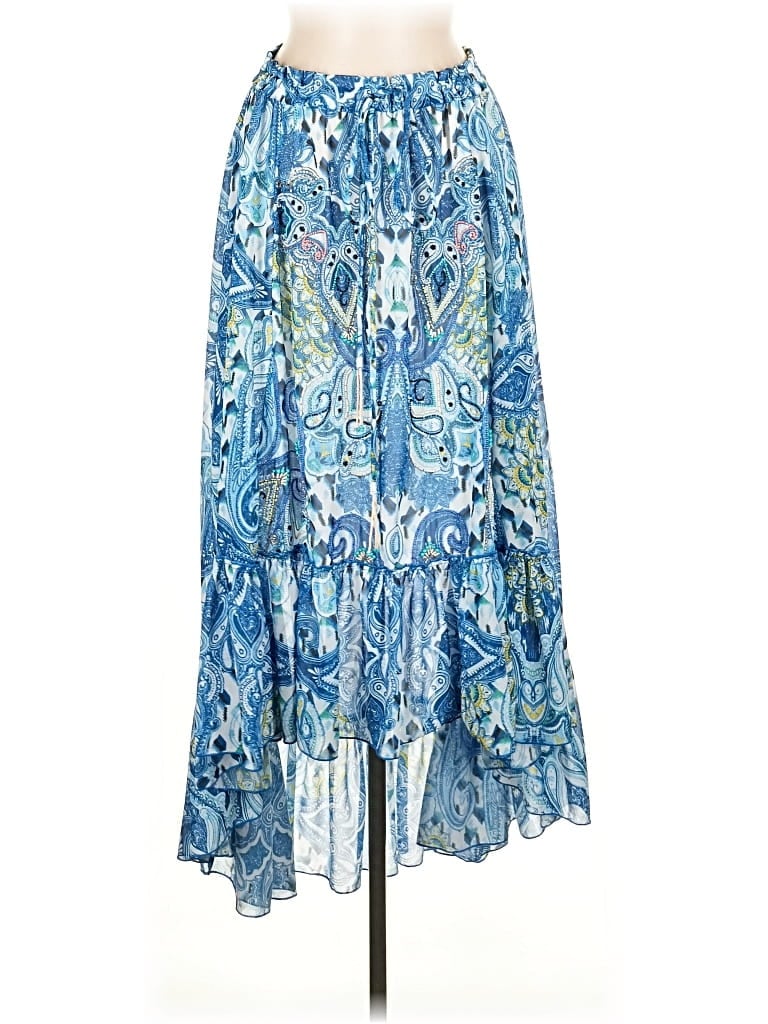 Boston Proper Casual Skirt In Blue