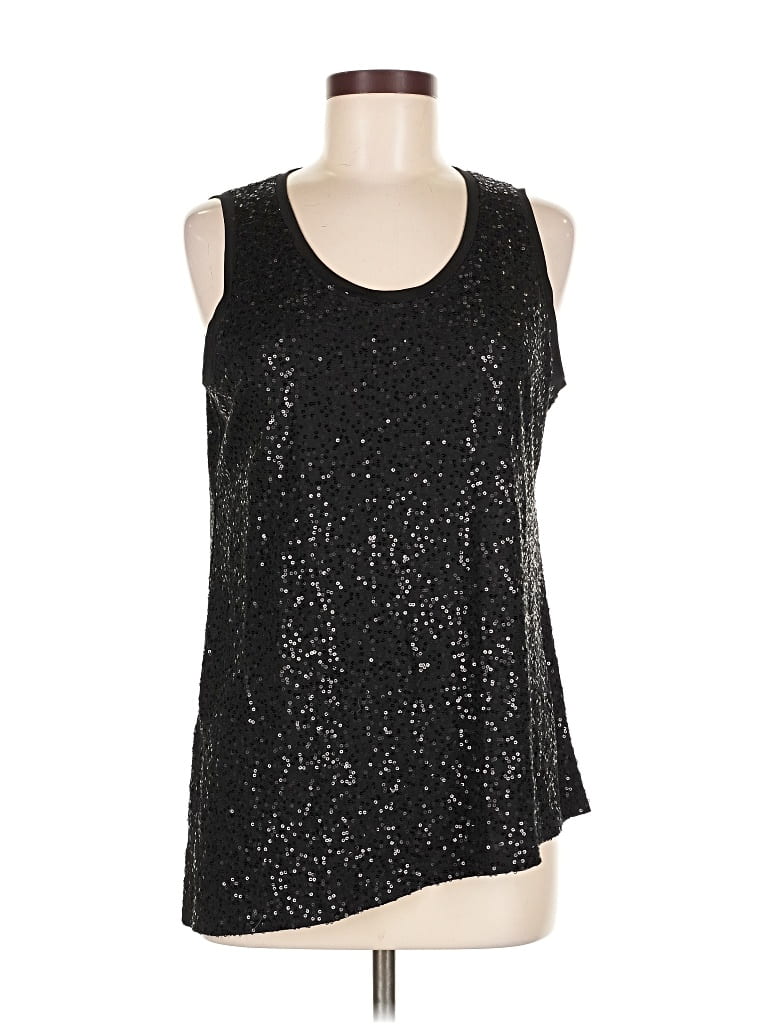 Pre-owned Eileen Fisher Sleeveless T-shirt In Black