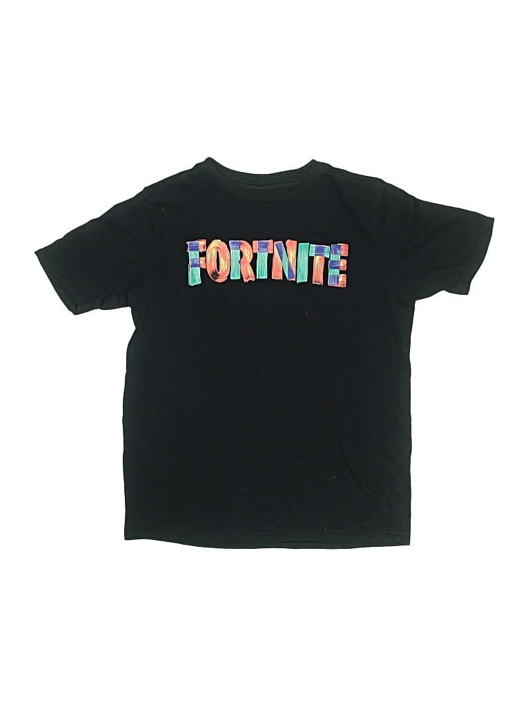 Pre-owned Fortnite Kids'  Short Sleeve T-shirt In Black
