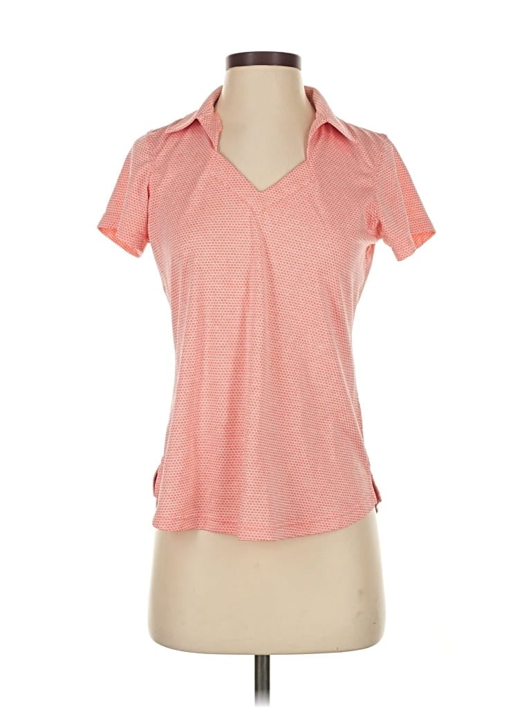 Pre-owned Pebble Beach Short Sleeve Polo Shirt In Pink