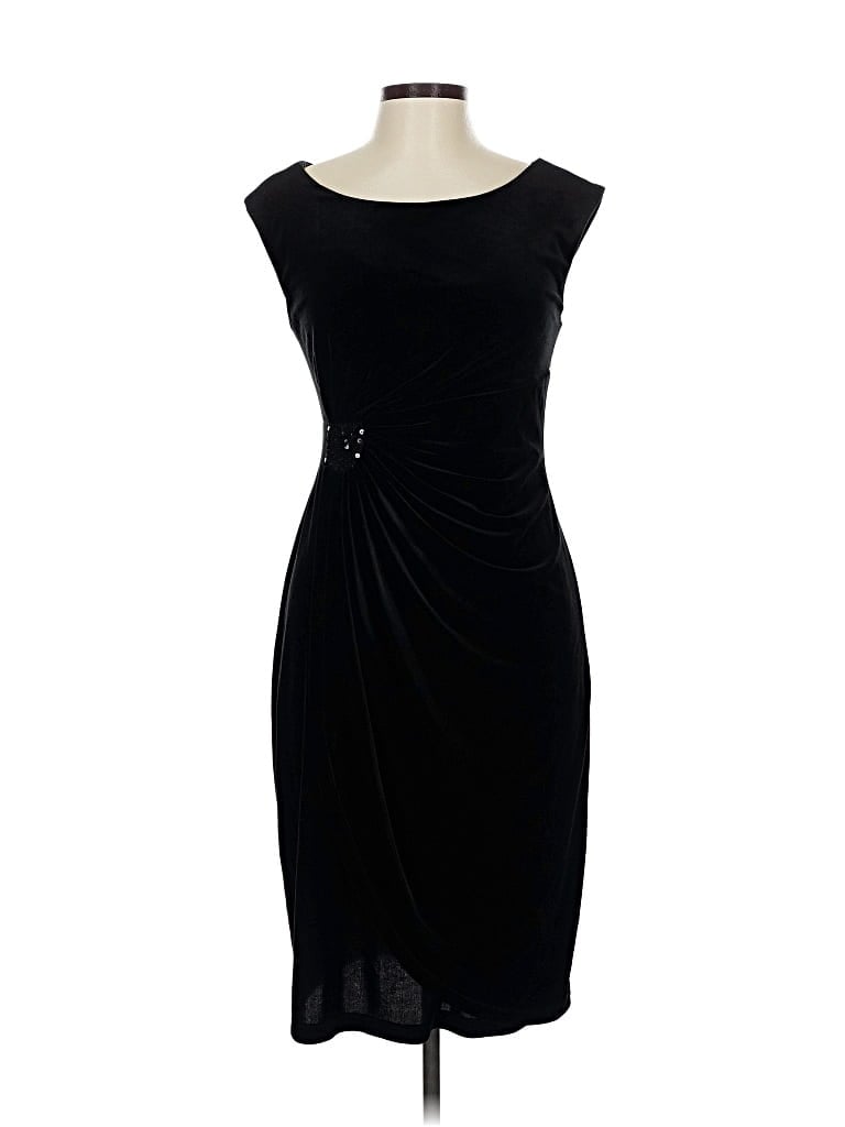 Pre-owned Connected Apparel Cocktail Dress In Black