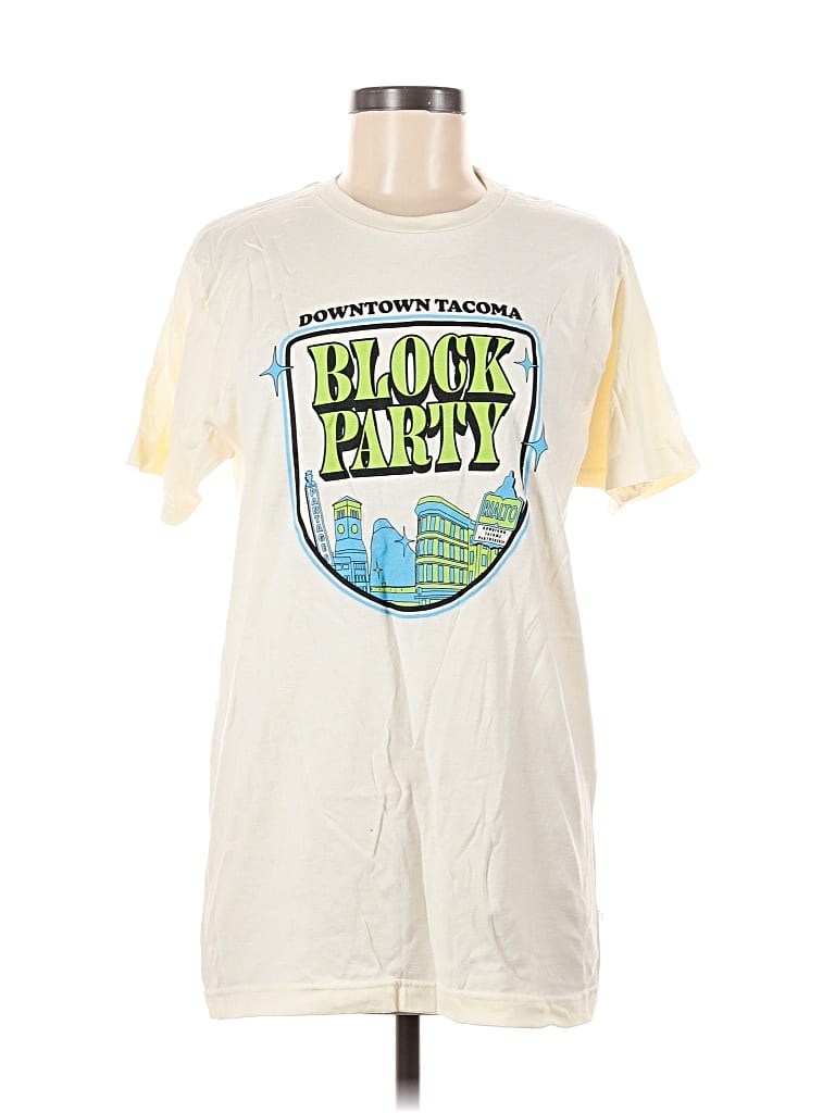 Pre-owned Tultex Short Sleeve T-shirt In White