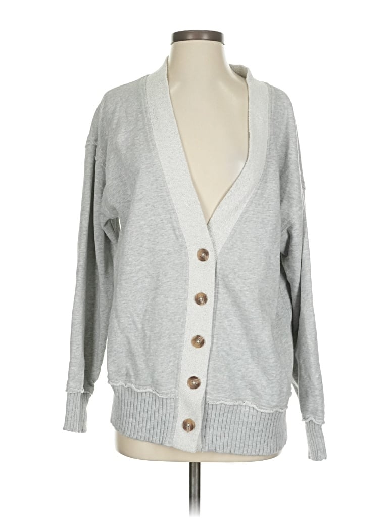 Pre-owned Aerie Cardigan Sweater In Gray