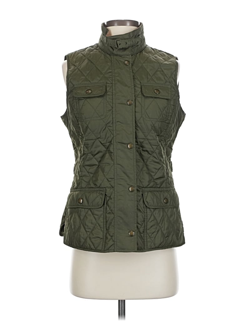 Pre-owned Banana Republic Vest In Green