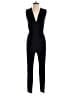 Diane von Furstenberg 100% Viscose Solid Black Jumpsuit Size 2 - photo 1